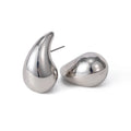 FAUCARIA - CHUNKY SILVER EARRINGS WATERPROOF