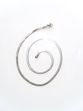 ROSE - SILVER SNAKE CHAIN STAINLESS STEEL WATERPROOF